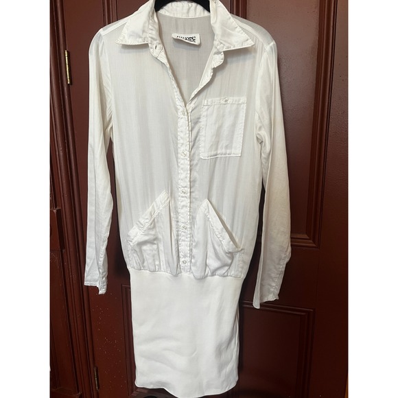 MM6 Maison Margiela Dresses & Skirts - Vintage MM6 Maison Martin Margiela White Shirt Dress Long Sleeve Italy 42